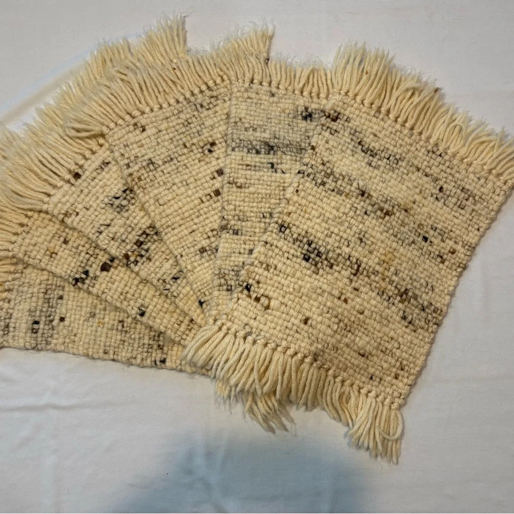 Vintage Alpaca Fiber Placemats One of a kind